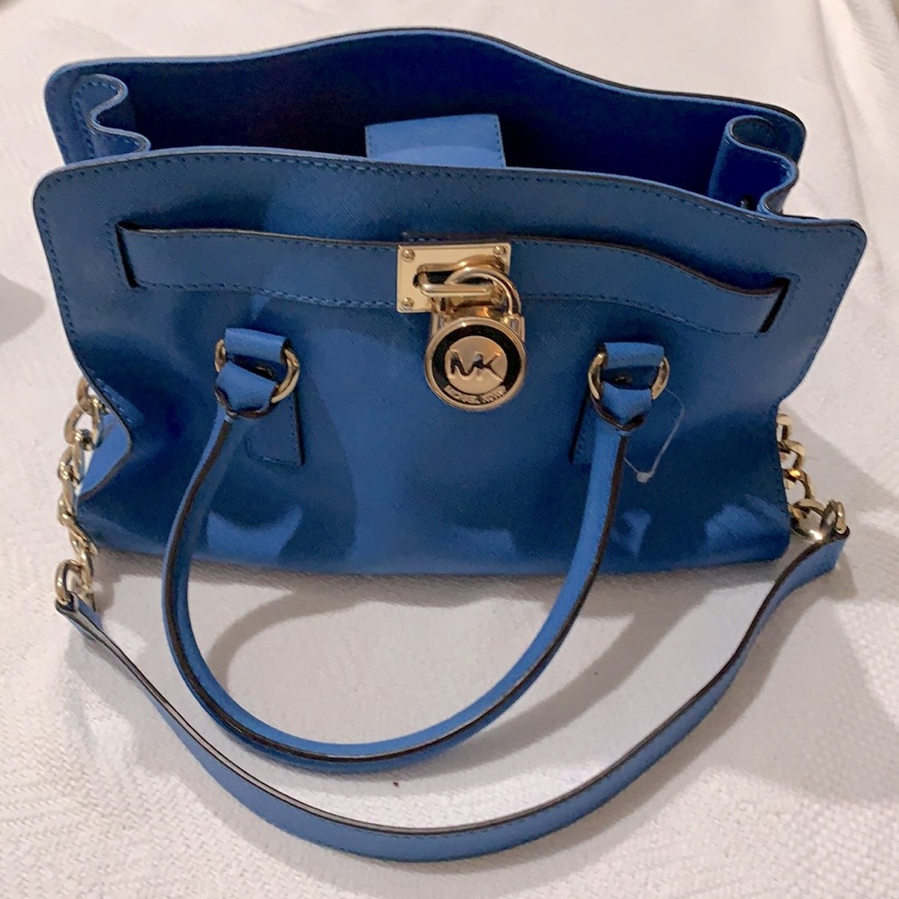 Michael Kors Hamilton Leather Satchel Bag